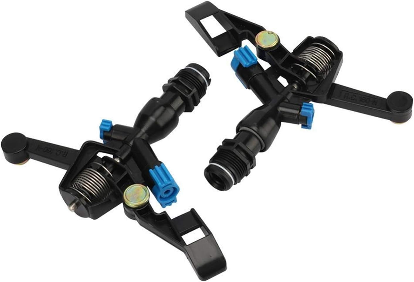 Gardening Irrigation Dripper G3 / 4 Male/Female Rotating Sprinkler Garden Irrigation Rocker Arm Automatic Sprinkler 360 Degree Lawn Agricultural Irrigation Supplies 5Pcs (Color : Yellow)