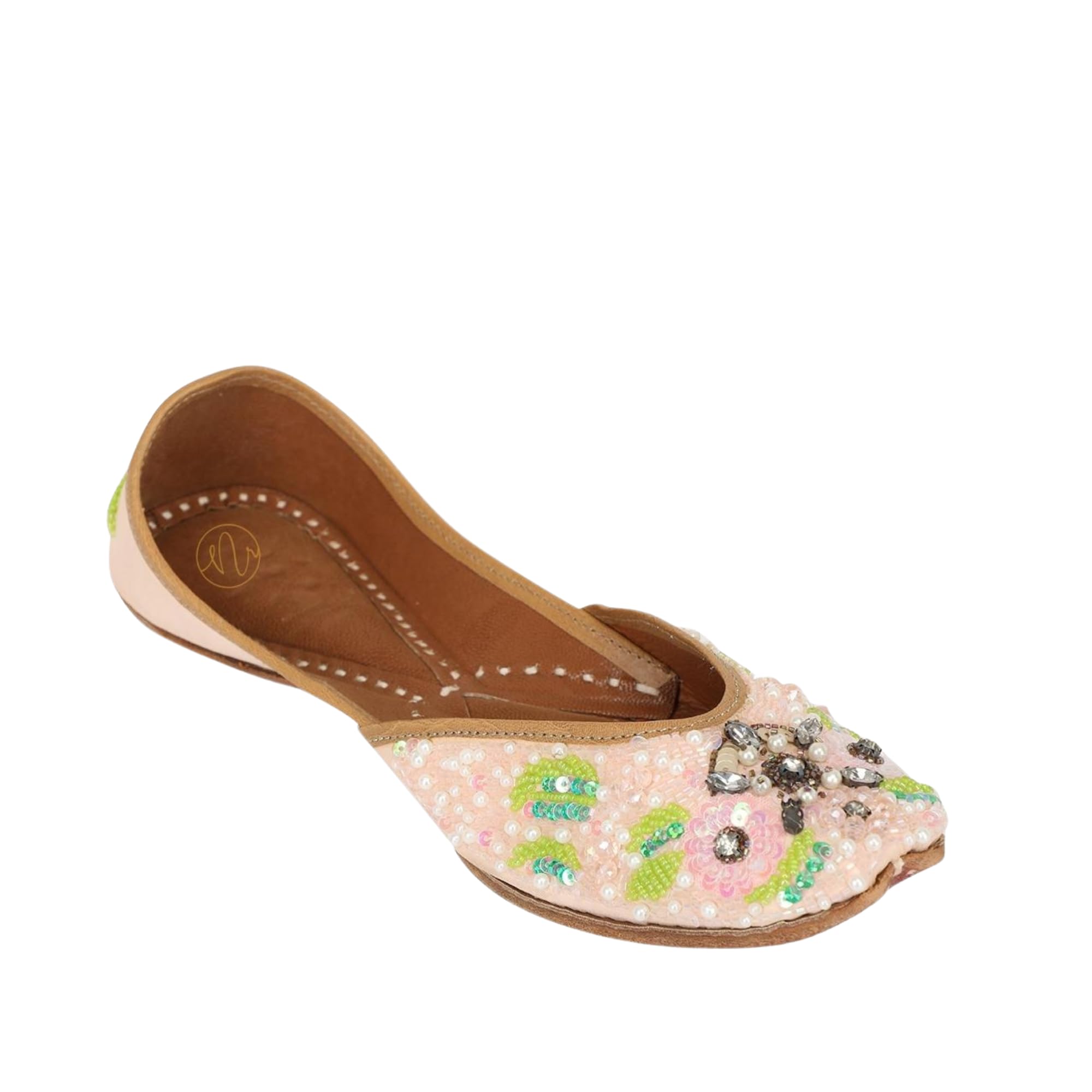 Women Square Toe Embellished Ethnic Mojaris |-image-39