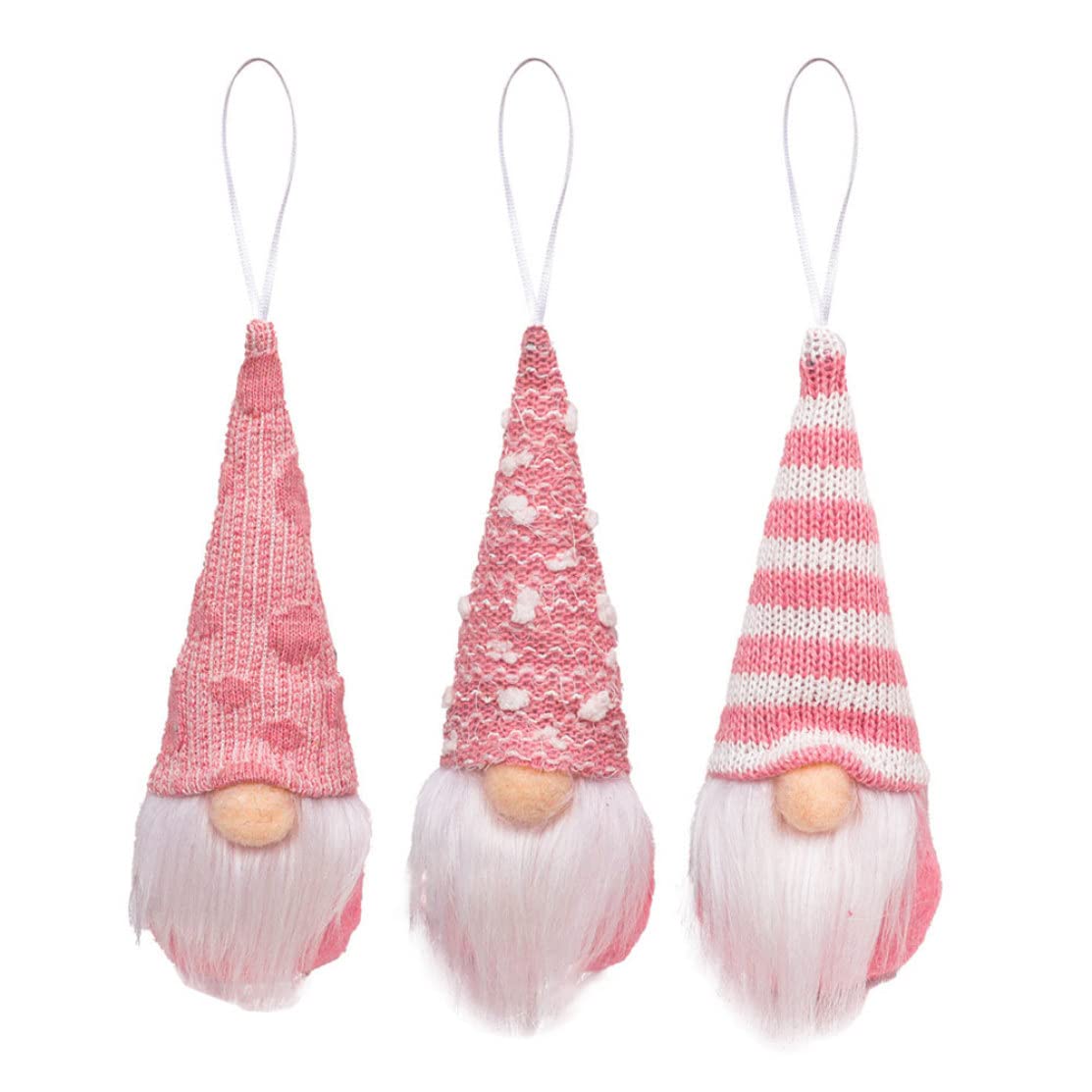 Gnomes de Noël suspendus lot de 3 peluches scandinaves à offrir