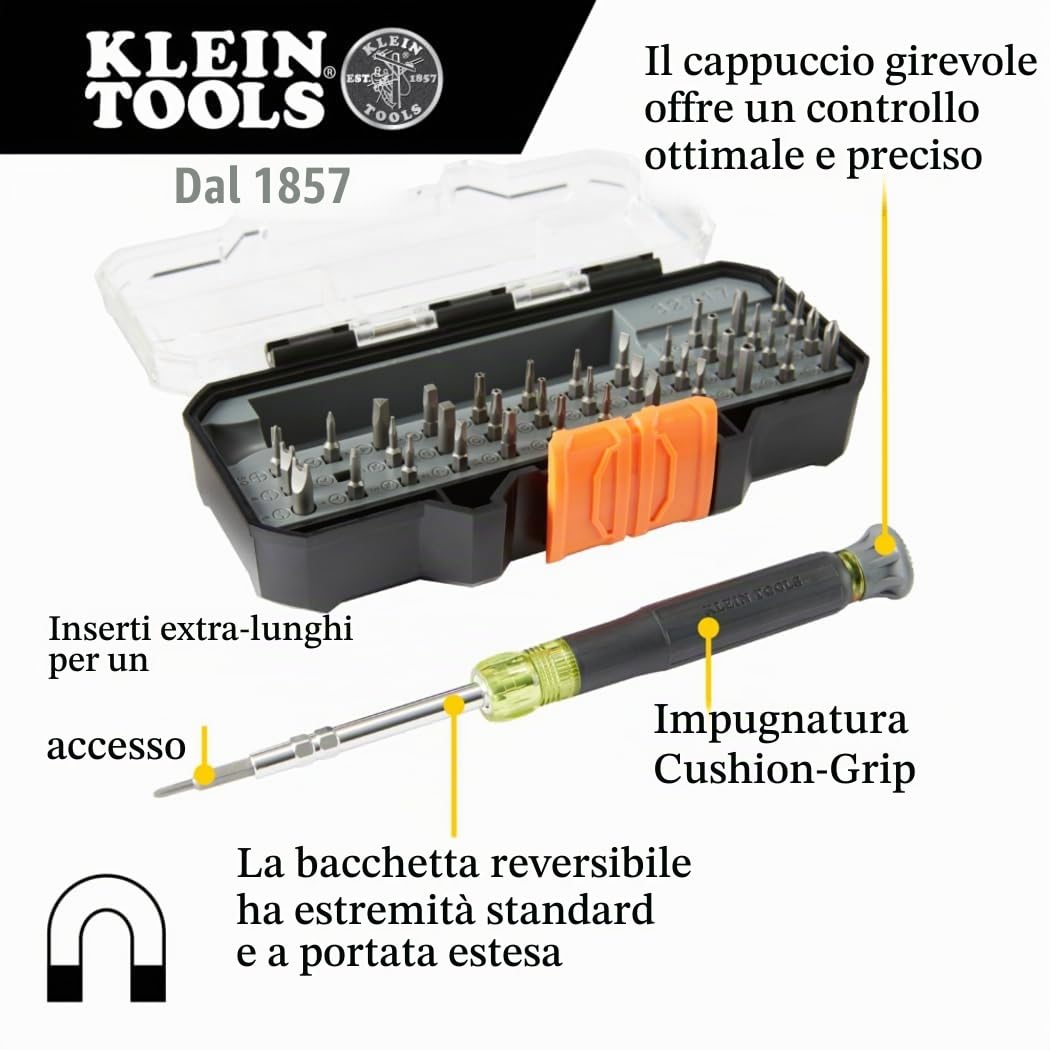 KLEIN TOOLS 32717 Cacciavite Multi-Bit