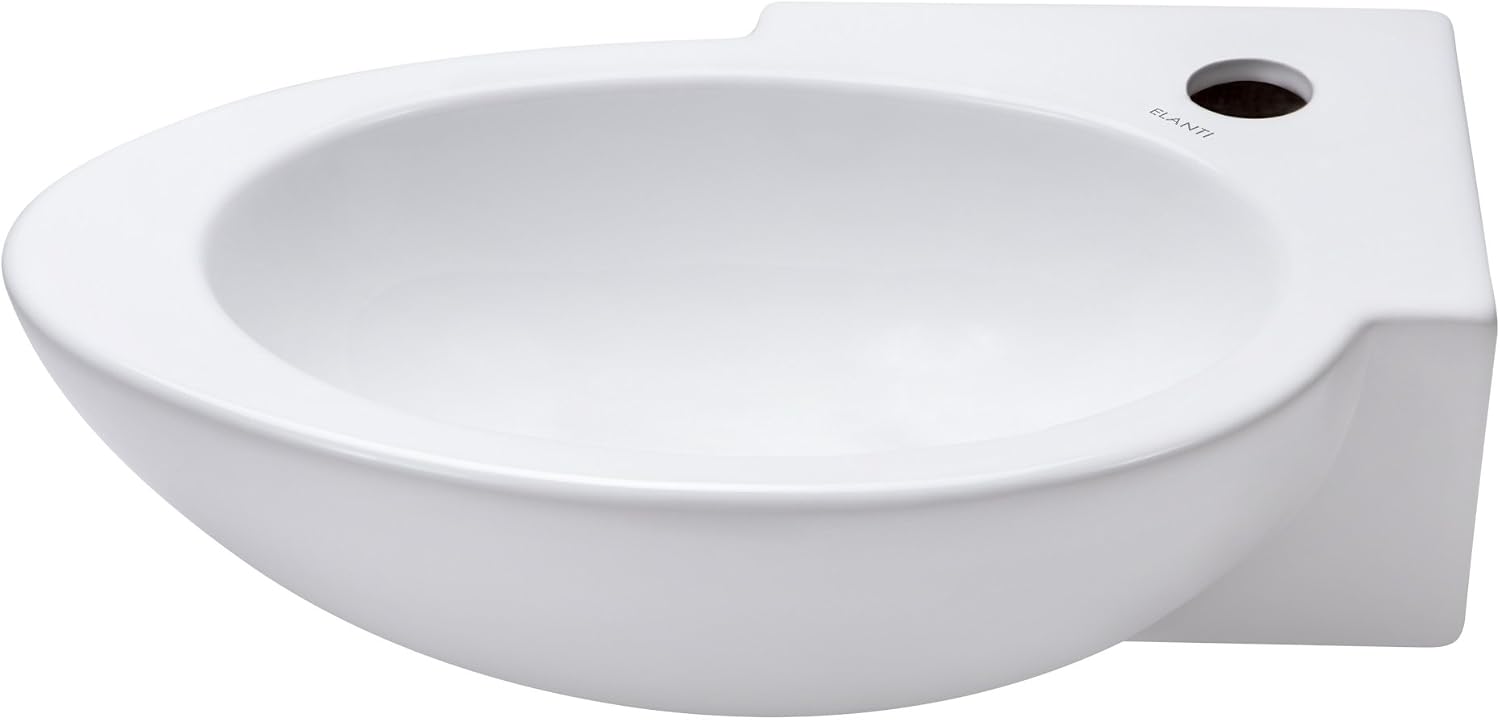 π₯ Hot Deals Elanti Collection EC1603-L ELANTI 1603-L Rectangular Porcelain Wall-Mounted Oval Compact Sink Buy 2 get 3 Elanti Collection EC1603-L ELANTI 1603-L Rectangular Porcelain Wall-Mounted Oval Compact Sink
