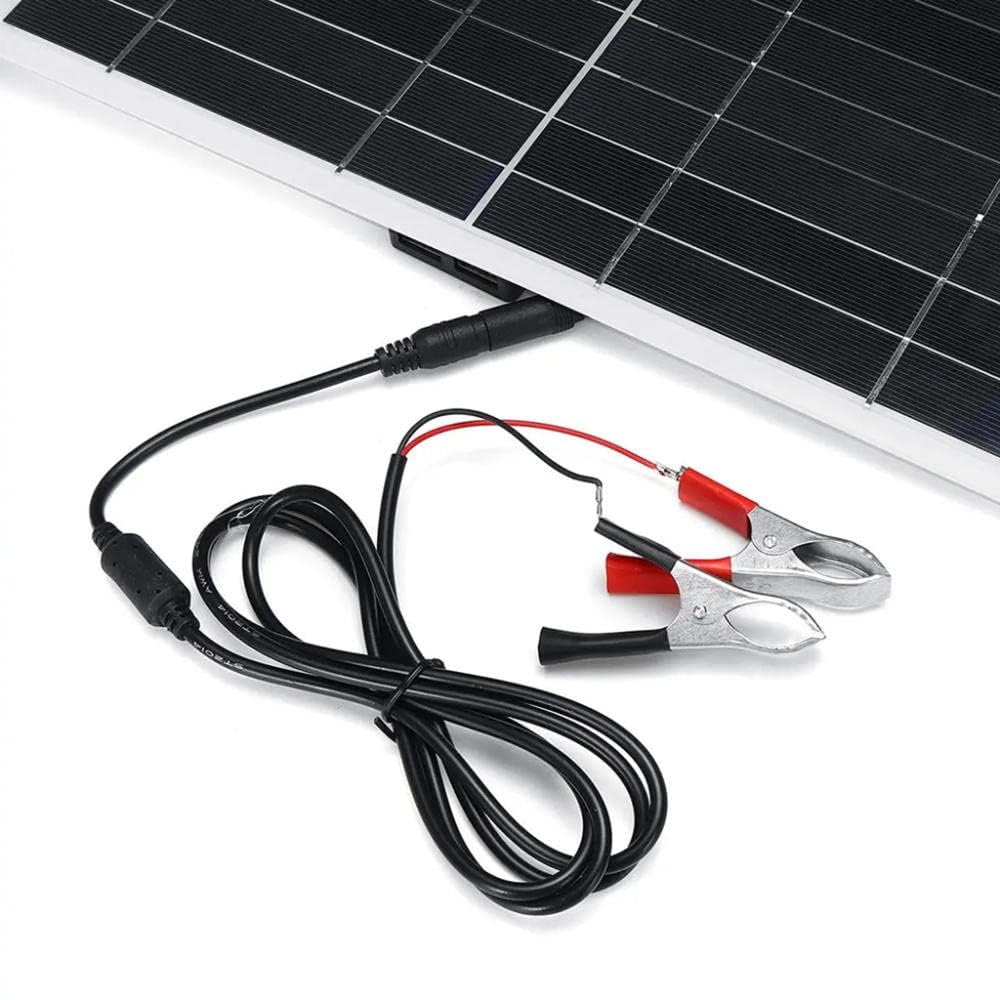 Mini Panel Słoneczny 20 W 18 V, ładowarka Do Paneli Słonecznych Usb 5 V, Przenośna Mini ładowarka Do Ogniw Słonecznych Ładowarka I Konserwator Z Zaciskami Krokodylkowymi