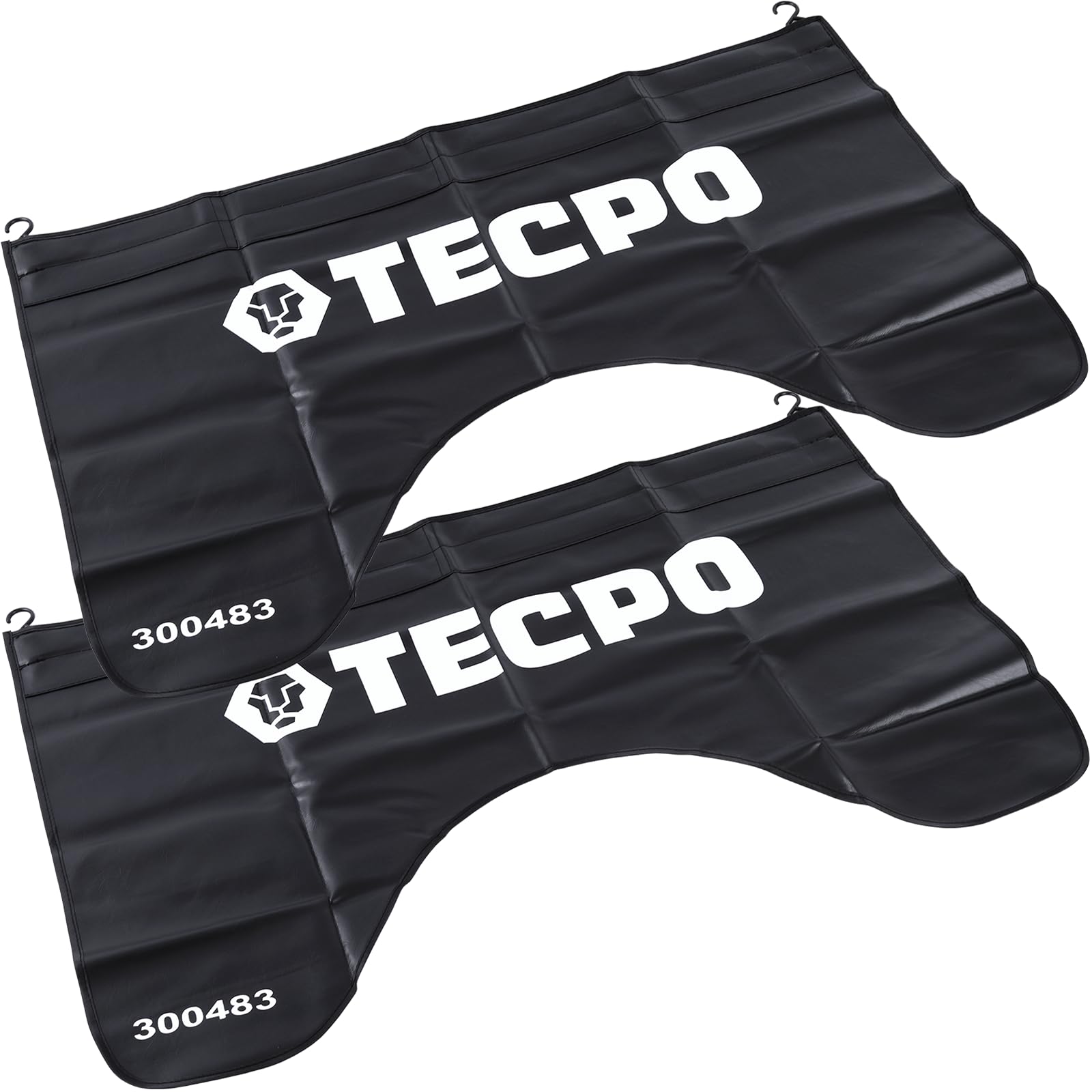 TECPO 2x Universal Kotflügelschoner magnetisch mit Haken Schutz gegen Kratzer Beulen 63x100cm KFZ Schutz