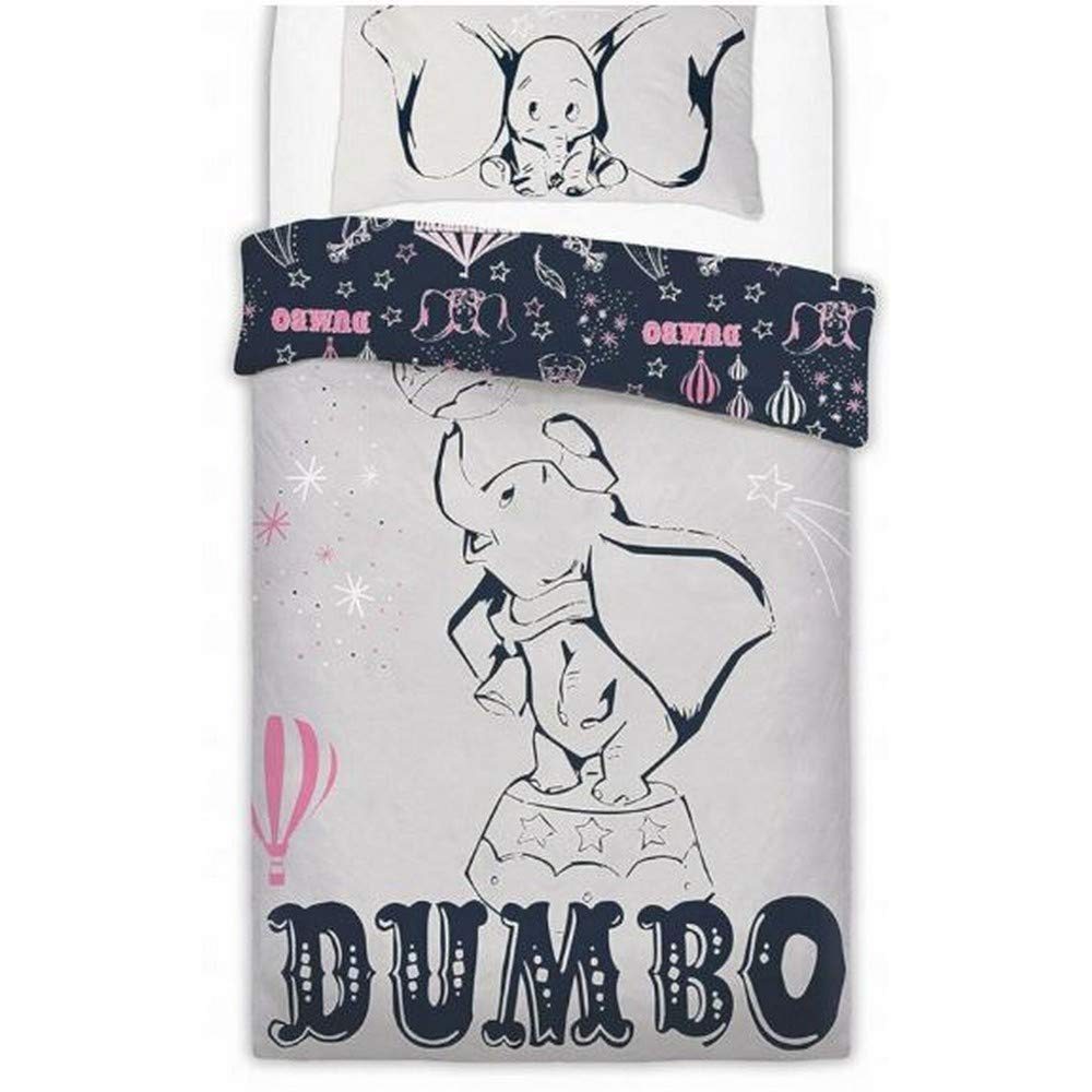Disney Dumbo Presenting Kids Panel Single Bed Duvet Quilt Cover Set