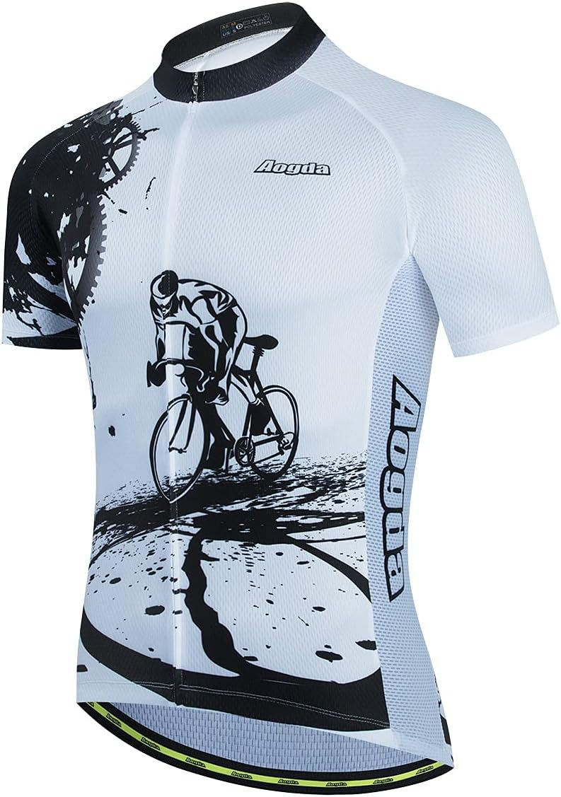 White Cycling Jerseys Men