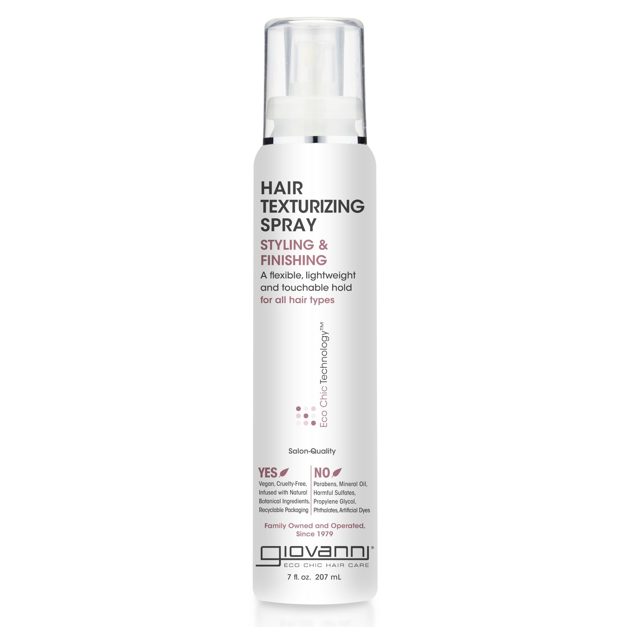 GIOVANNI Hair Texturizing Spray, Flexible Hold, Improves Texture, 7 oz