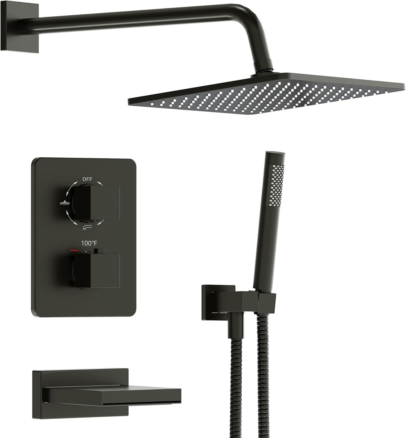 Esnbia Thermostatic Tub Shower Faucet Set