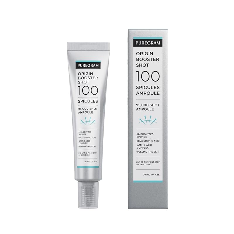PUREGRAM Origin Skin Booster Shot 100 Sérum facial com microespículas, niacinamida e ácido hialurônico, 30 mL