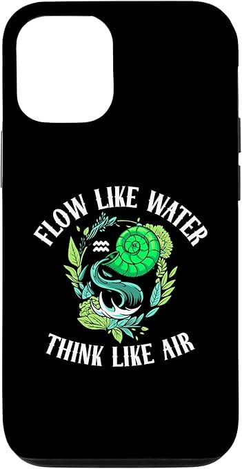 iPhone 14 Flow Like Water Think Like Air | Aquarius Zodiac | Horoscope Case
