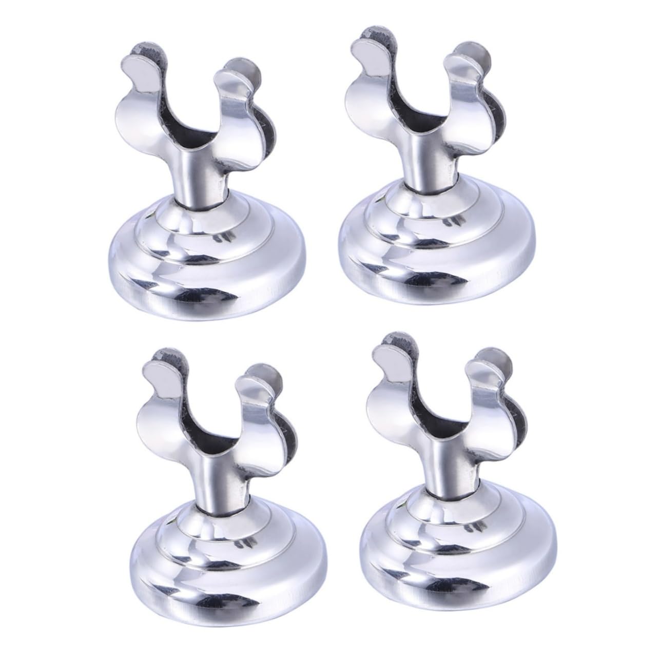 SOLUSTRE 8 Pcs Sign Holder Thread Stand Restaurant Menu Stand Restaurant Meal Holder Stand Menu Tabletop Holder Menu Holder Stainless Steel Business Card Holder