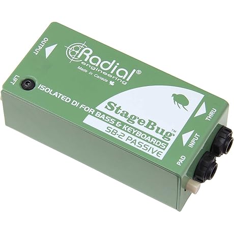 Radial StageBug SB-2: Essential Direct Box for Enhanced Audio Preservation, Live or Studio