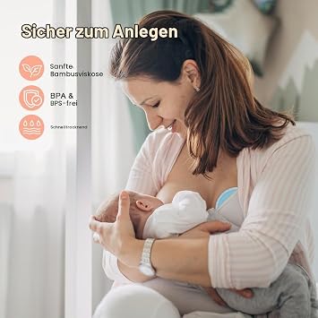 Aolso Washable Organic Bamboo Nursing Pads Pack of 14 Washable Nursing Pads Reusable Nursing Pads for Maternity Highly Absorbent Nursing Pads Leak-proof (Bowl Shape)