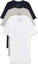 Tommy Hilfiger Hombres Camisa Interior 3 Paquete Algodón Clásicos Slim Fit Crew T-Shirt