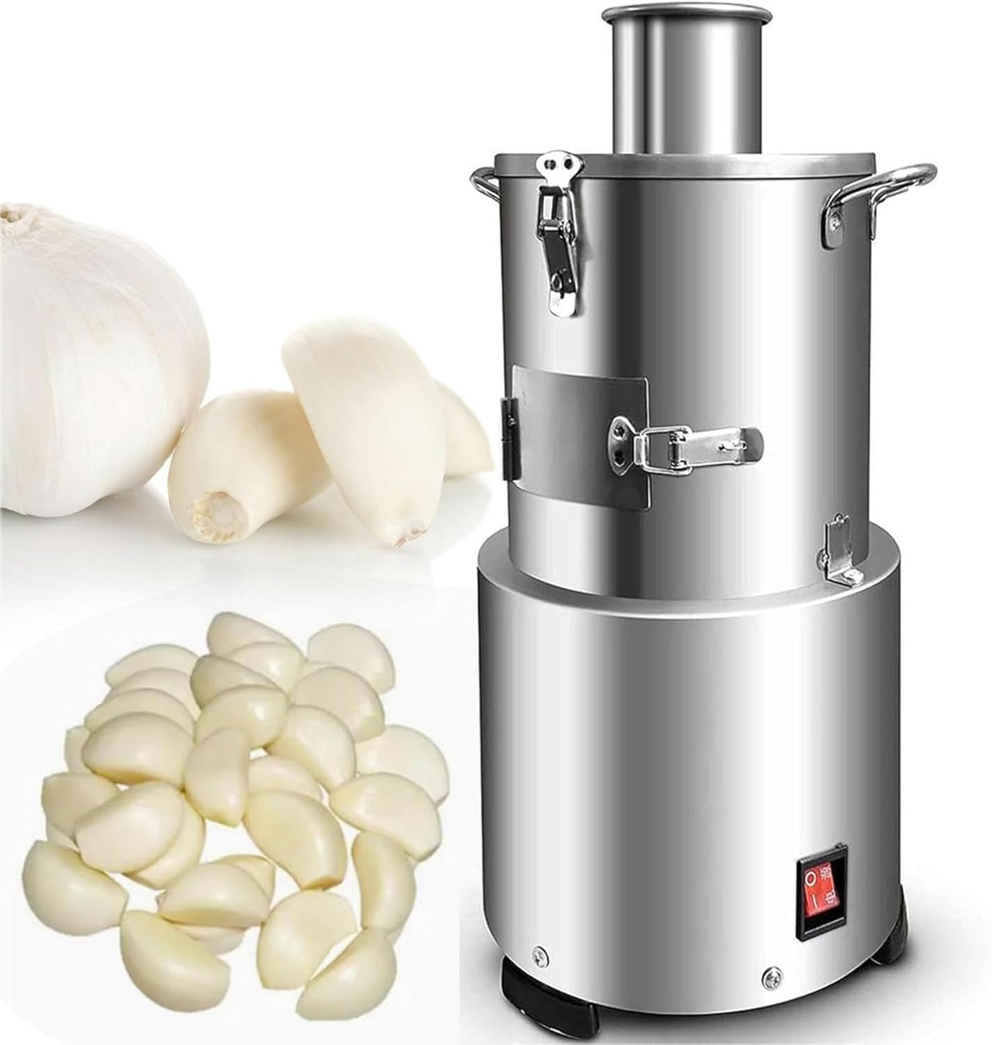 Automatic Garlic Peel Machine, Commercial Garlic Peeling, Electric Whole Garlic Peeling Machine,with Pure Copper Core Motor/Non-Slip Foot Pads