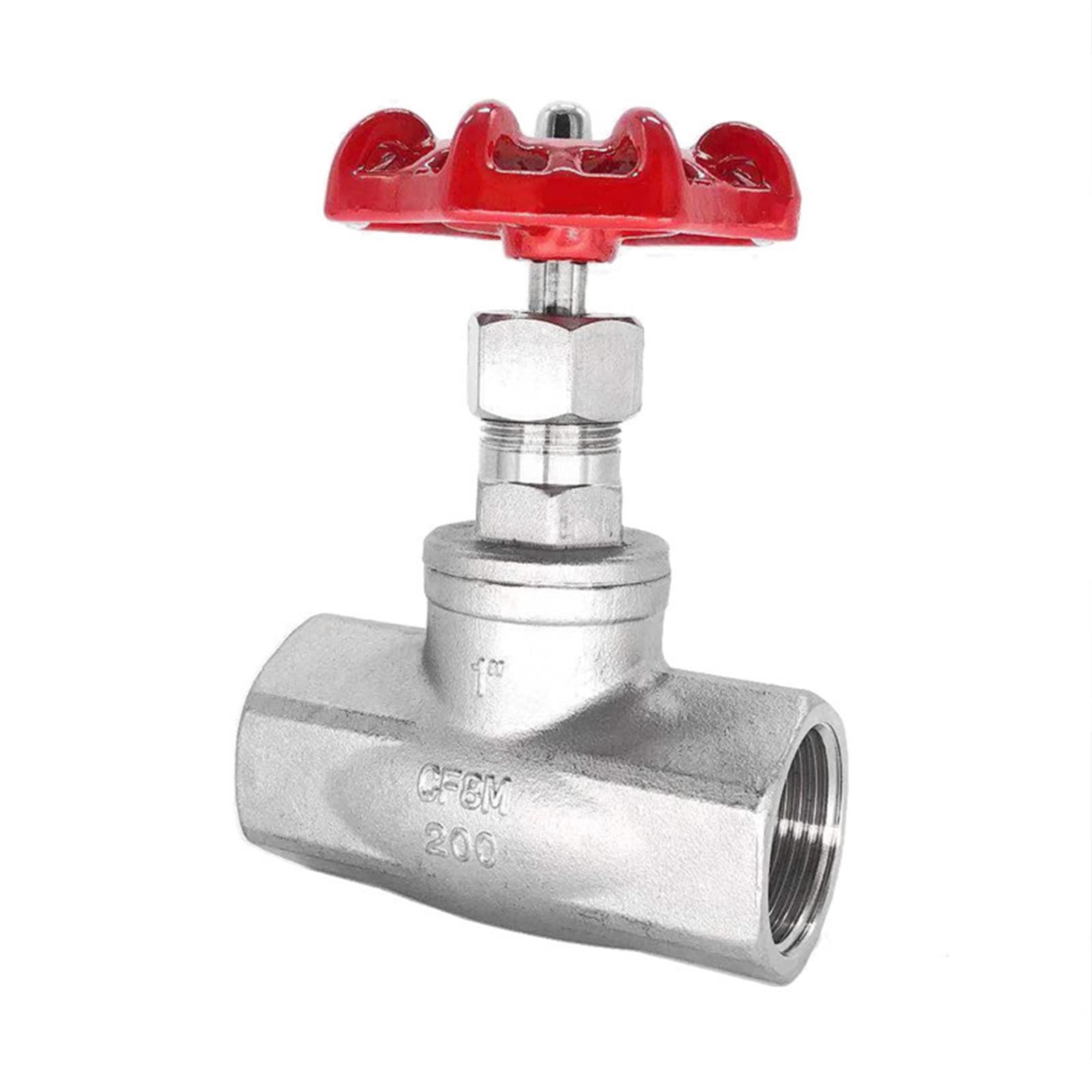 Vanne d'arrêt filetée inox 304 haute température DN80 filetage interne vapeur