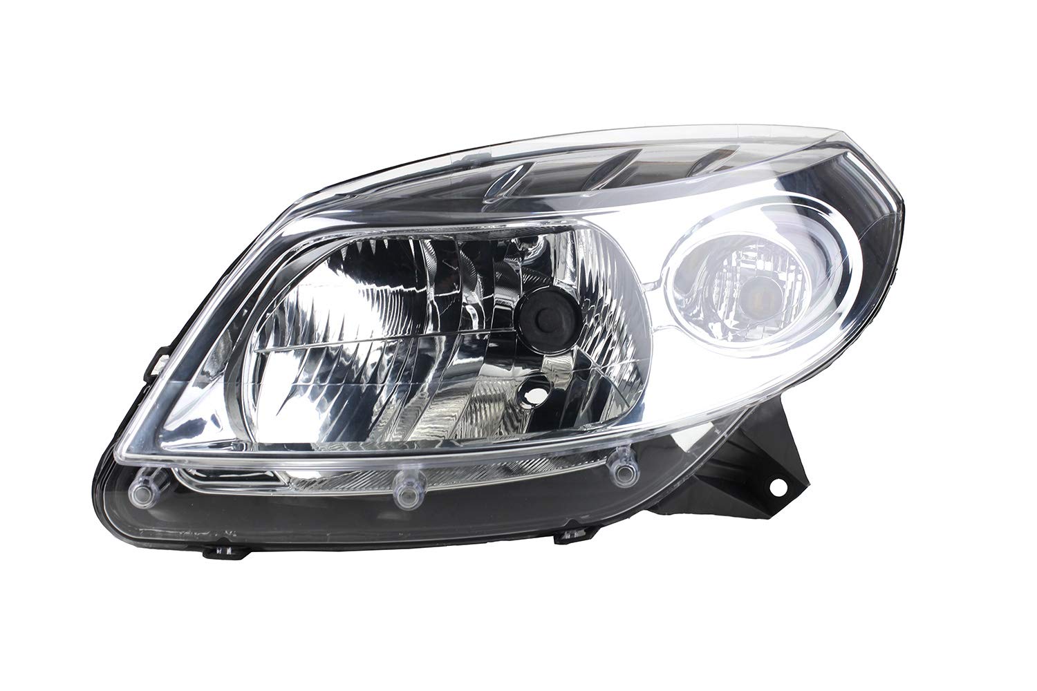 Johns, Faros delanteros halógenos para Dacia Sandero 06/08 H4 izquierda + faros antiniebla + bombilla