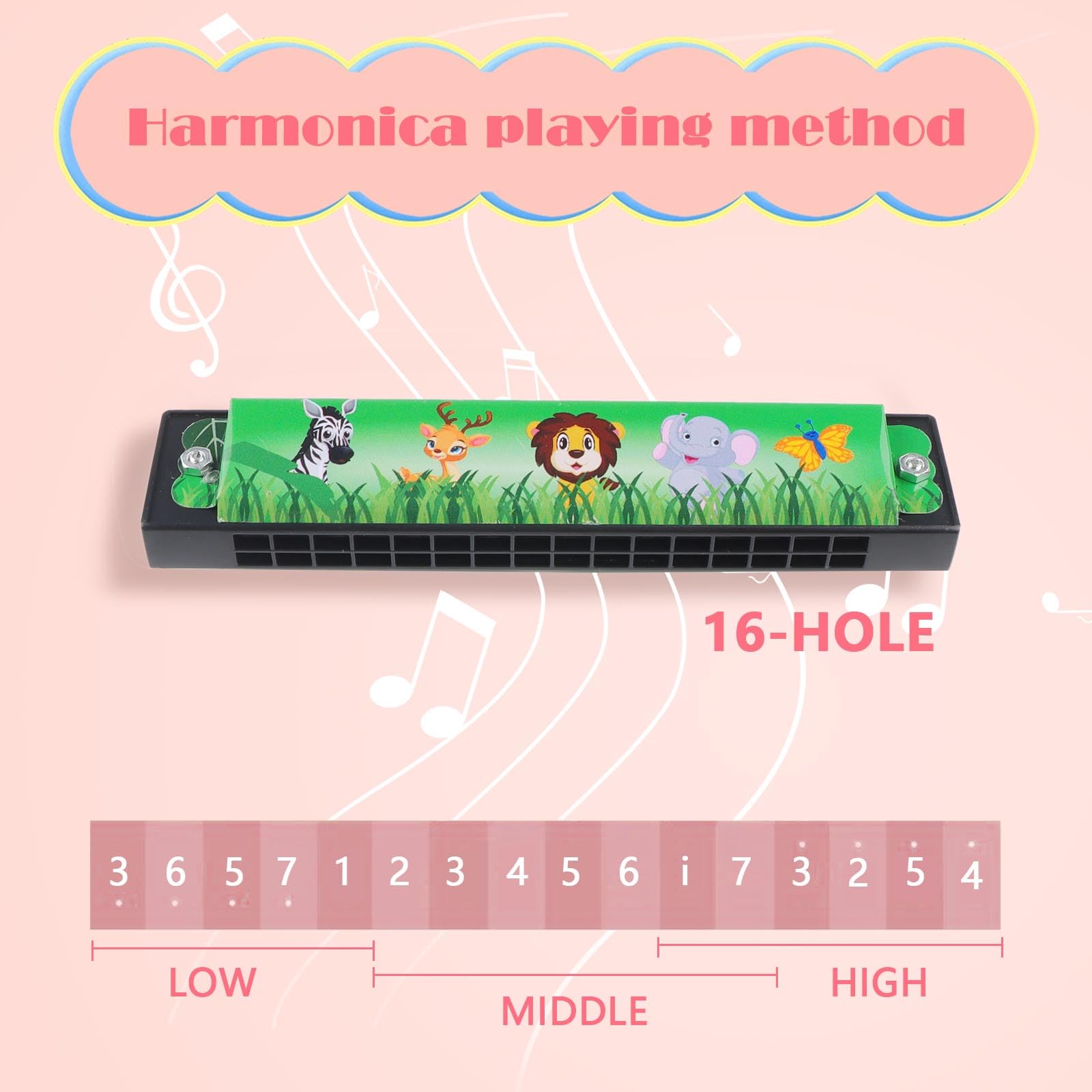 Set 12 Armoniche A Bocca Per Bambini - 16 Fori, Colorate, Con Panni Per Pulizia, Regalo Ideale - Foto 8