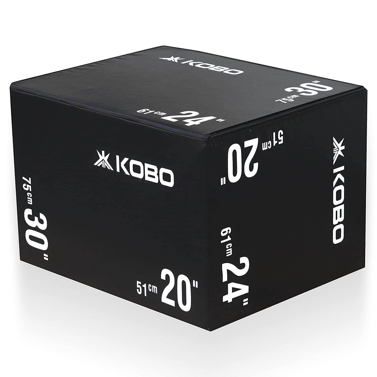 Kobo Imported Polymetric Box 28 Kg 3 in 1 Jumping Exercise 20 inches, 24 inches, 30 inches Jump Platform CTM-7 for Gym, Home Fitness