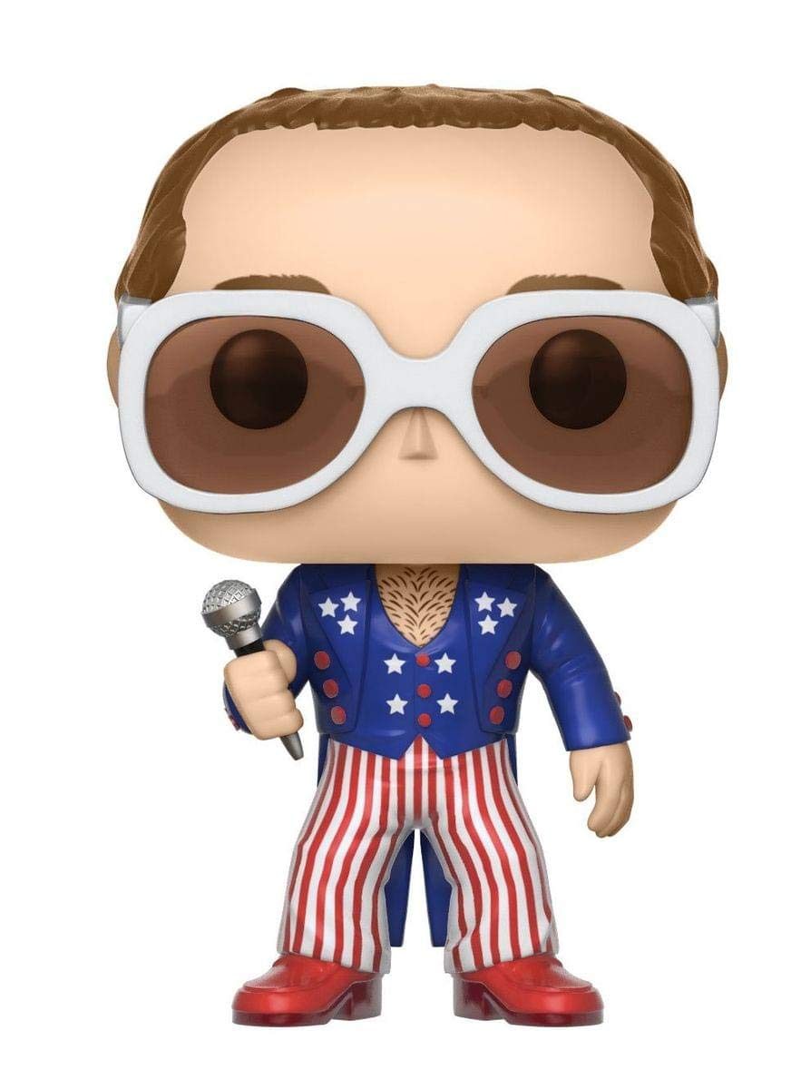 Funko 26295 Pop Rocks Elton John (Red, White & Blue) Toy – 24 January 2018