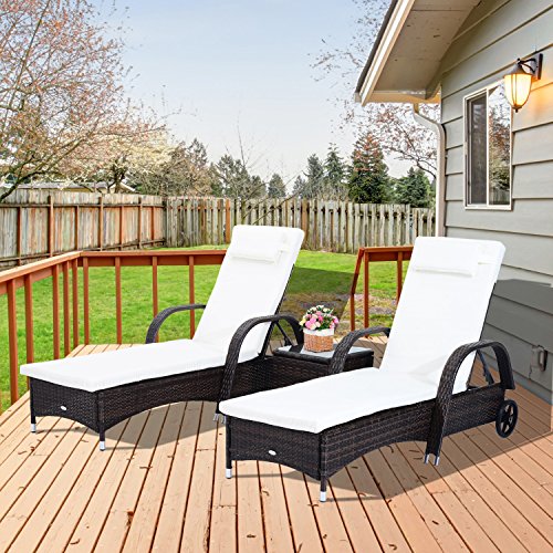 Outsunny-3-Pieces-Patio-Wicker-Chaise-Lounge-Chair-Set-Adjustable-Outdoor-PE-Rattan-Cushioned-Lounge-Set-of-2-with-Armrests-Side-Table-Moving-Wheels-Brown 6135Xr8nHyL