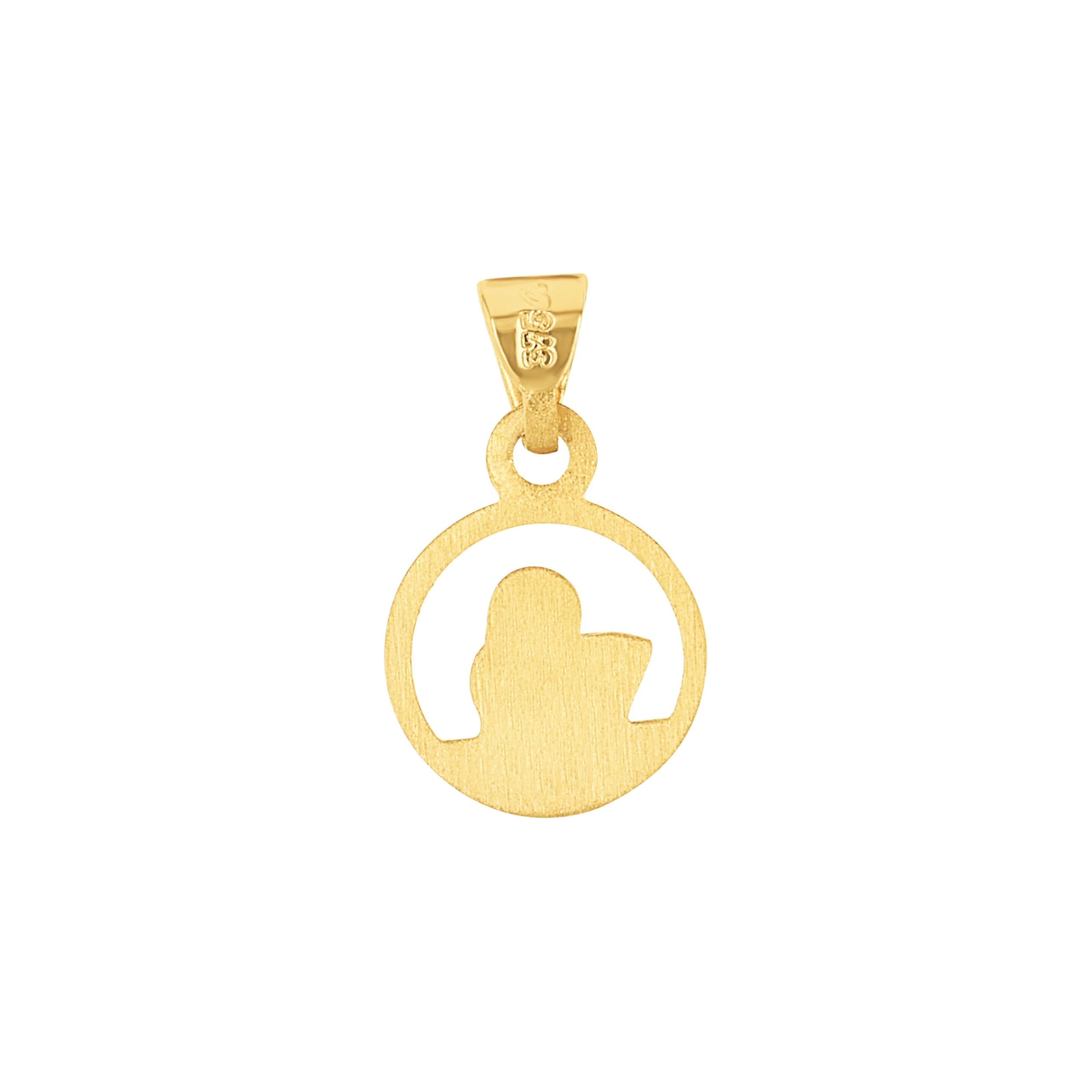 Amor Motivanhänger 925 Sterling Silber Unisex, Damen, Herren Anhänger, Silber, Gold, Kommt in Schmuck Geschenk Box