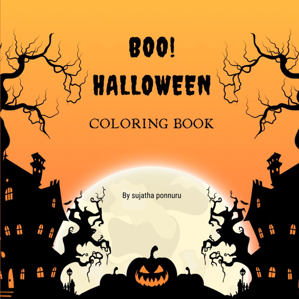 Boo! Halloween Coloring Book