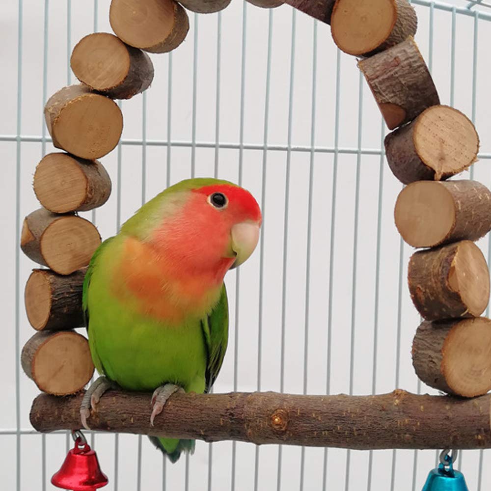 Amazon | TARATI 小鳥 止まり木 鈴鳥スタンドインコ オウム 遊園地