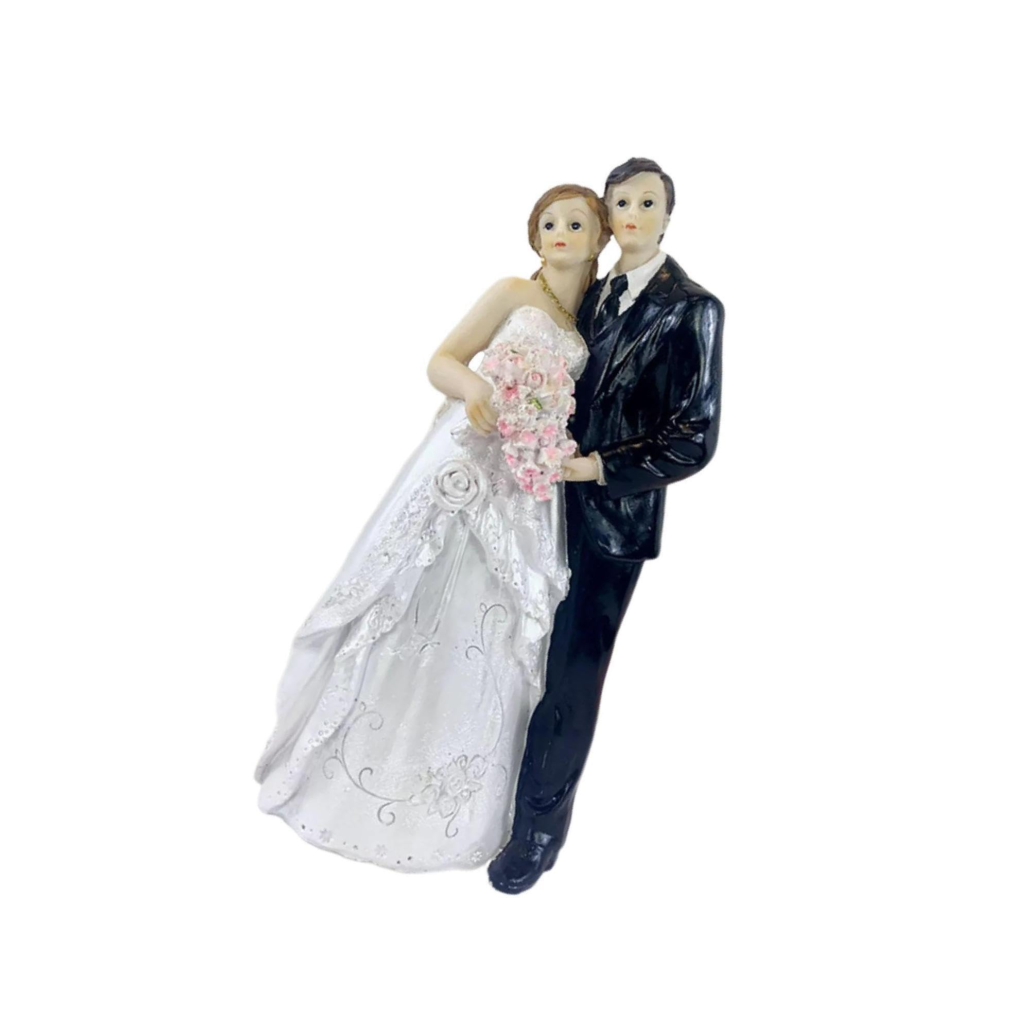 Zambuph Elegant Couple Figurine Statue Embracing Lovers Ornament Wedding Romantic Valentines, Type C