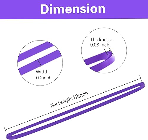 Miniatura 4 de 300 bandas de goma grandes y resistentes, bandas elásticas fuertes para suministros de oficina, carpetas de archivos, botes de basura, 8 pulgadas