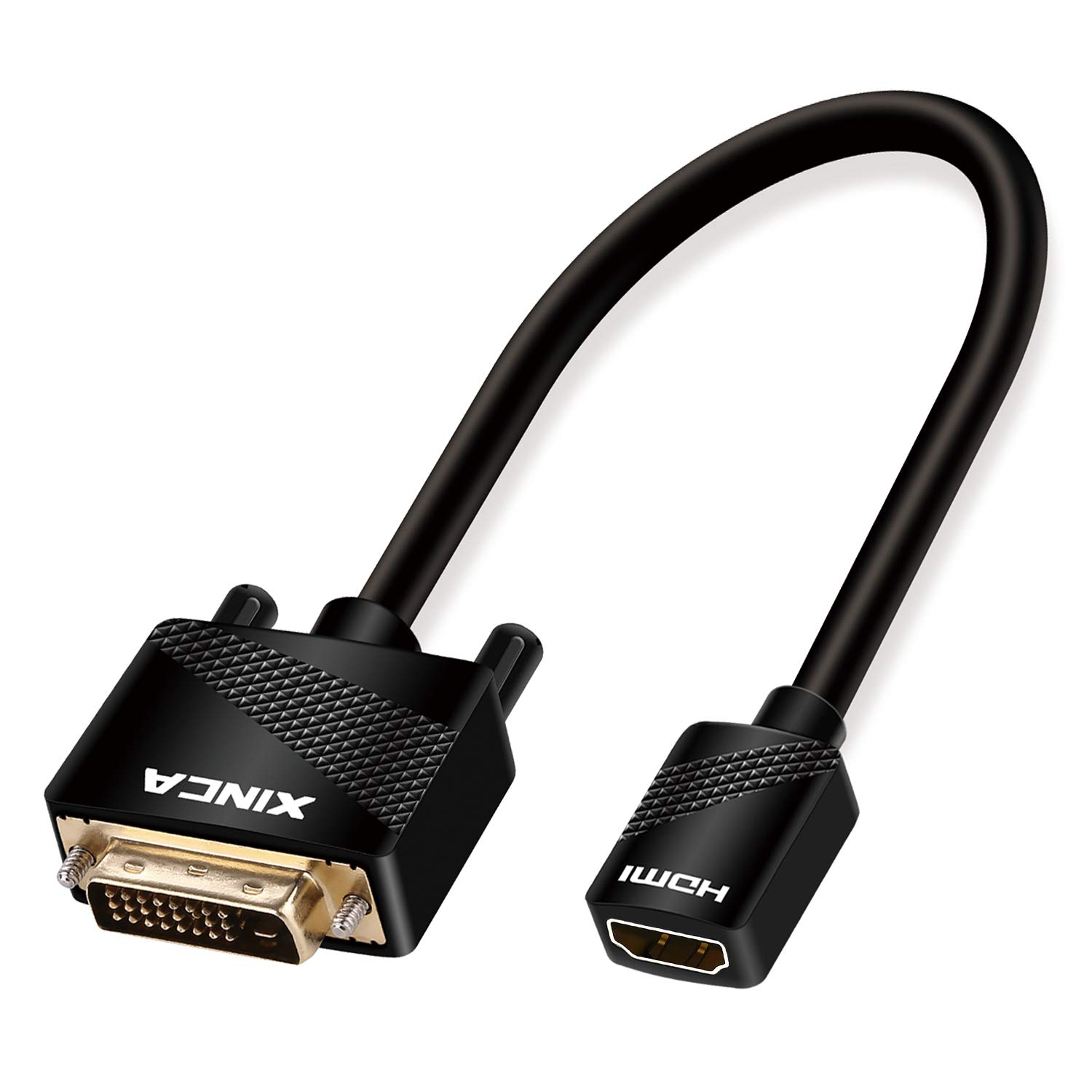 HDMI to DVI Cable 0.75 feet HDMI Female A to DVID 24+1 Pins,Ultra High