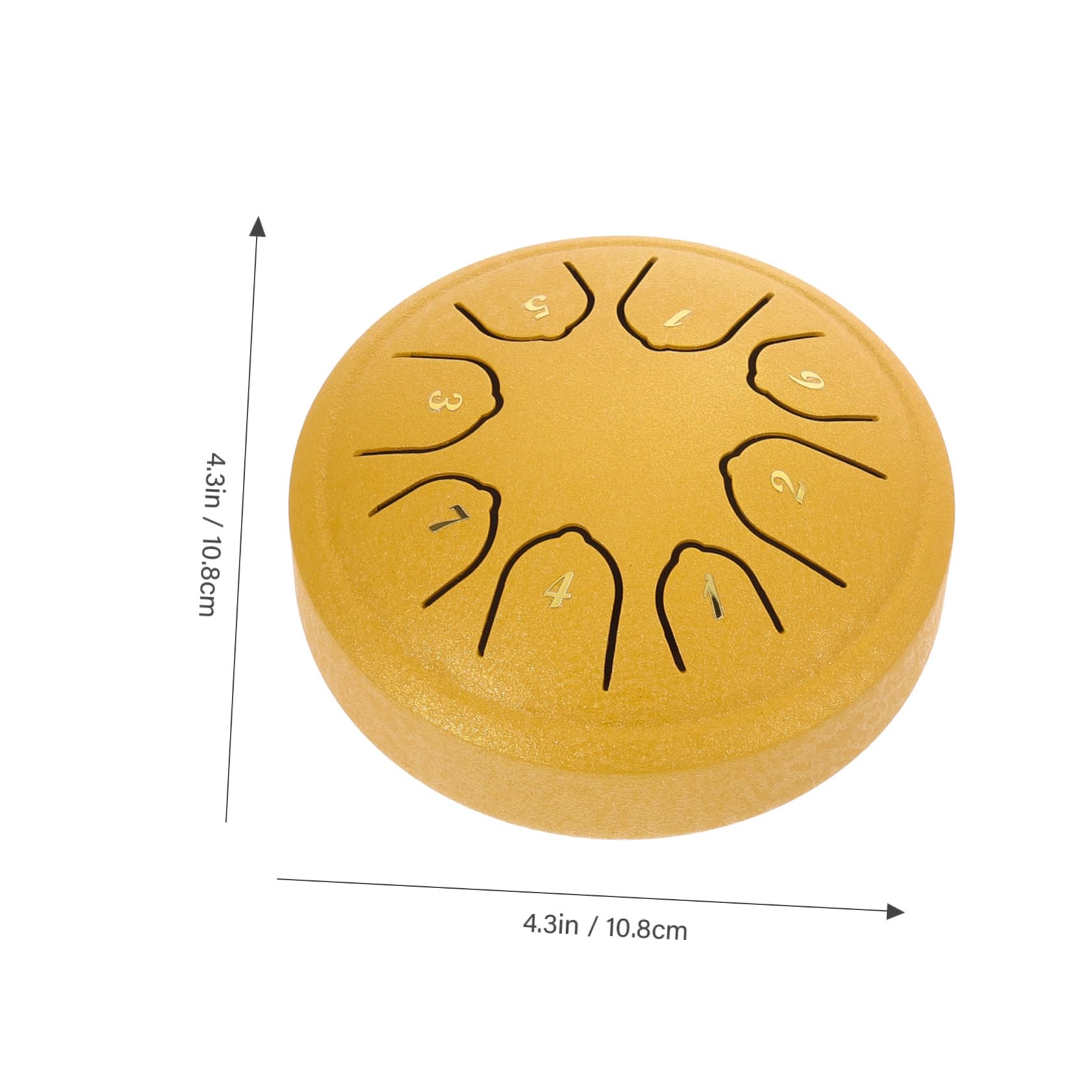 NULYLU Metal Percussion Tongue Drum 8 Note Ethereal Drum for Beginners Stylish Boys and Girls' Percussion Instrument