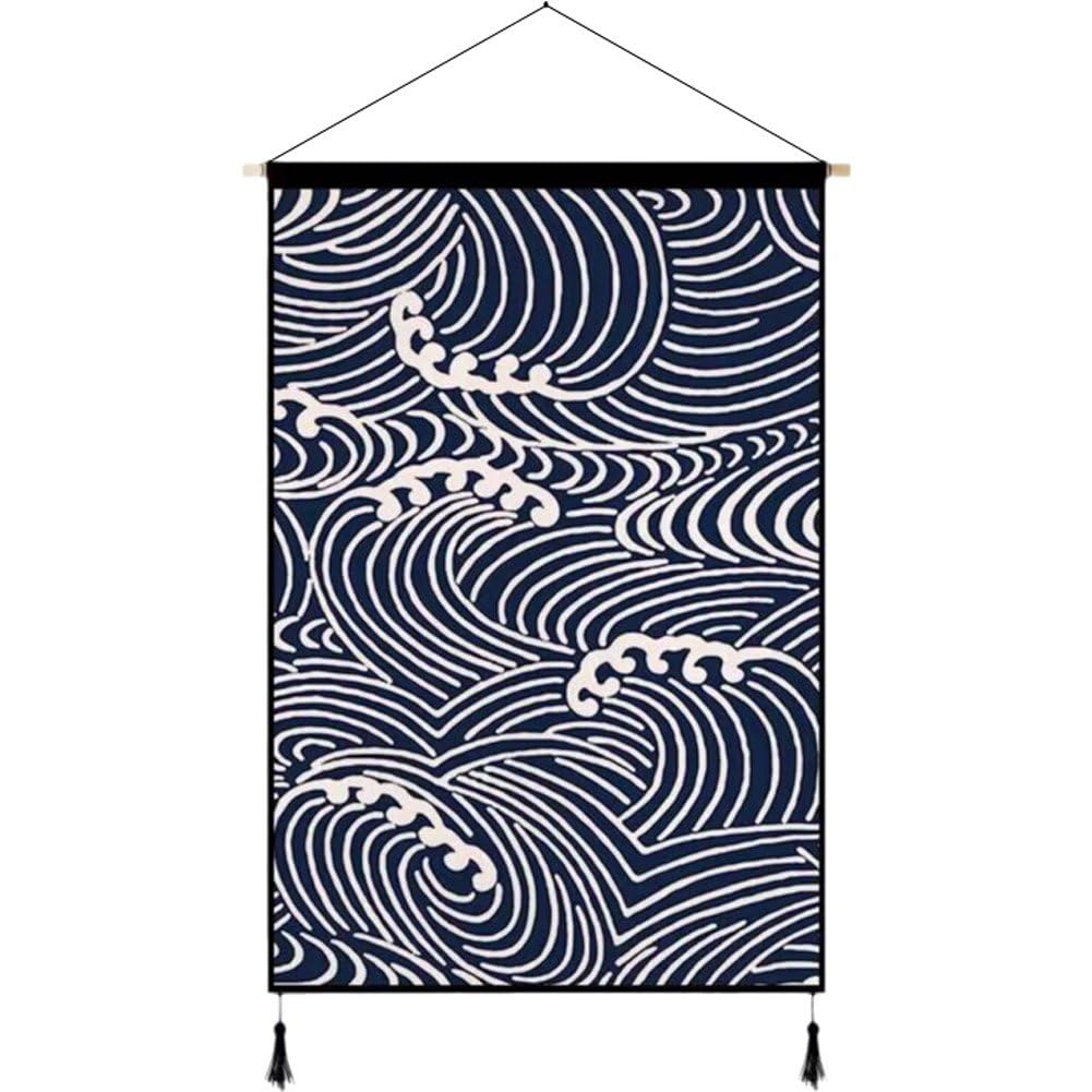 Tapisserie Grande Vague de Kanagawa pour salon japonais