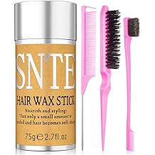 Hair Wax Stick &amp; Slick Back Hair Brush &ndash; Frizz Control for Women &amp; Kids, Non-Greasy &amp; No Residue &ndash; Smooths Flyaways, Creates Sleek Ponytails &amp; Buns &ndash; Styling Accessories &amp; Teen Girl Gifts Trendy Stuff