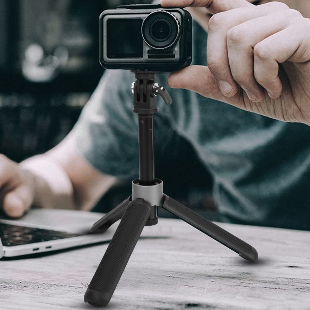 Action Camera Treppiede Pieghevole Asta per Selfie Asta di Prolunga Maniglia Antiscivolo per Fotografia All'aperto
