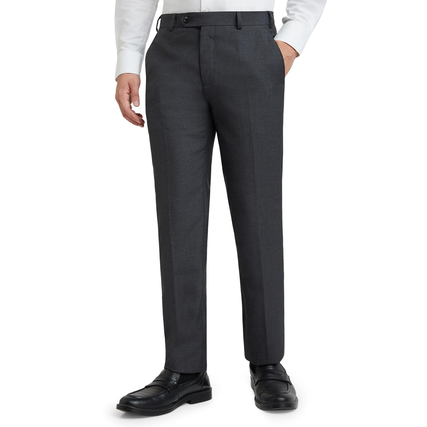 raymond Men's Slim Fit Mid Rise Trouser-picture-30
