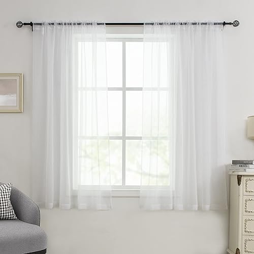HUTO - Cortinas transparentes para ventana