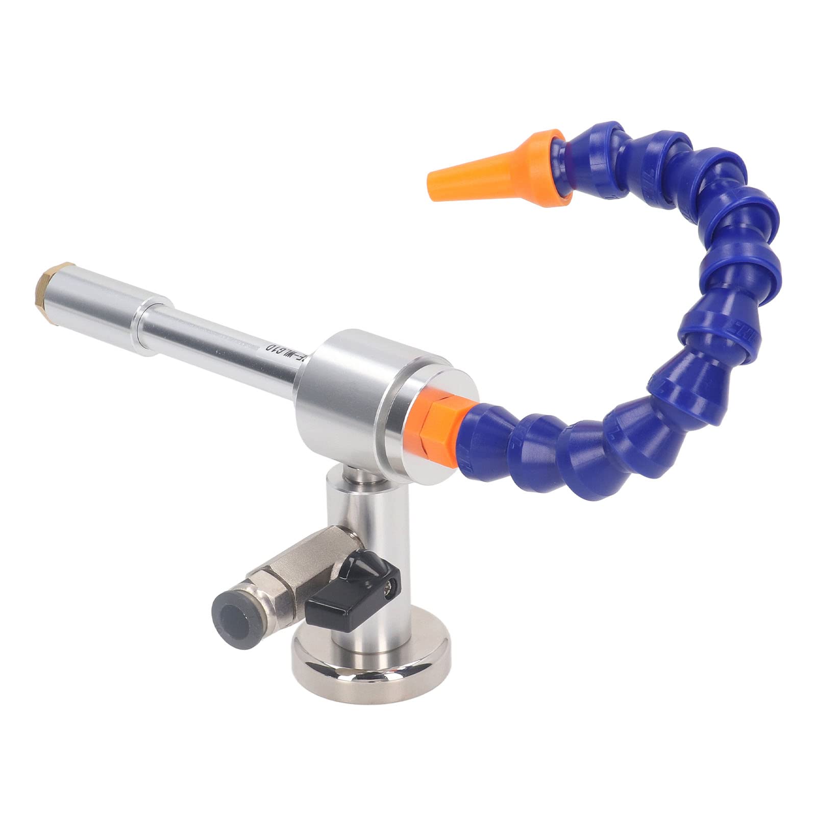 Pistola de Enfriamiento de Tubo Soplador de Aire Frío Enfriador de Aire Industrial Aleación de Aluminio de 7 Barras con Tubo Flexible para Soldadura de Metal Plástico