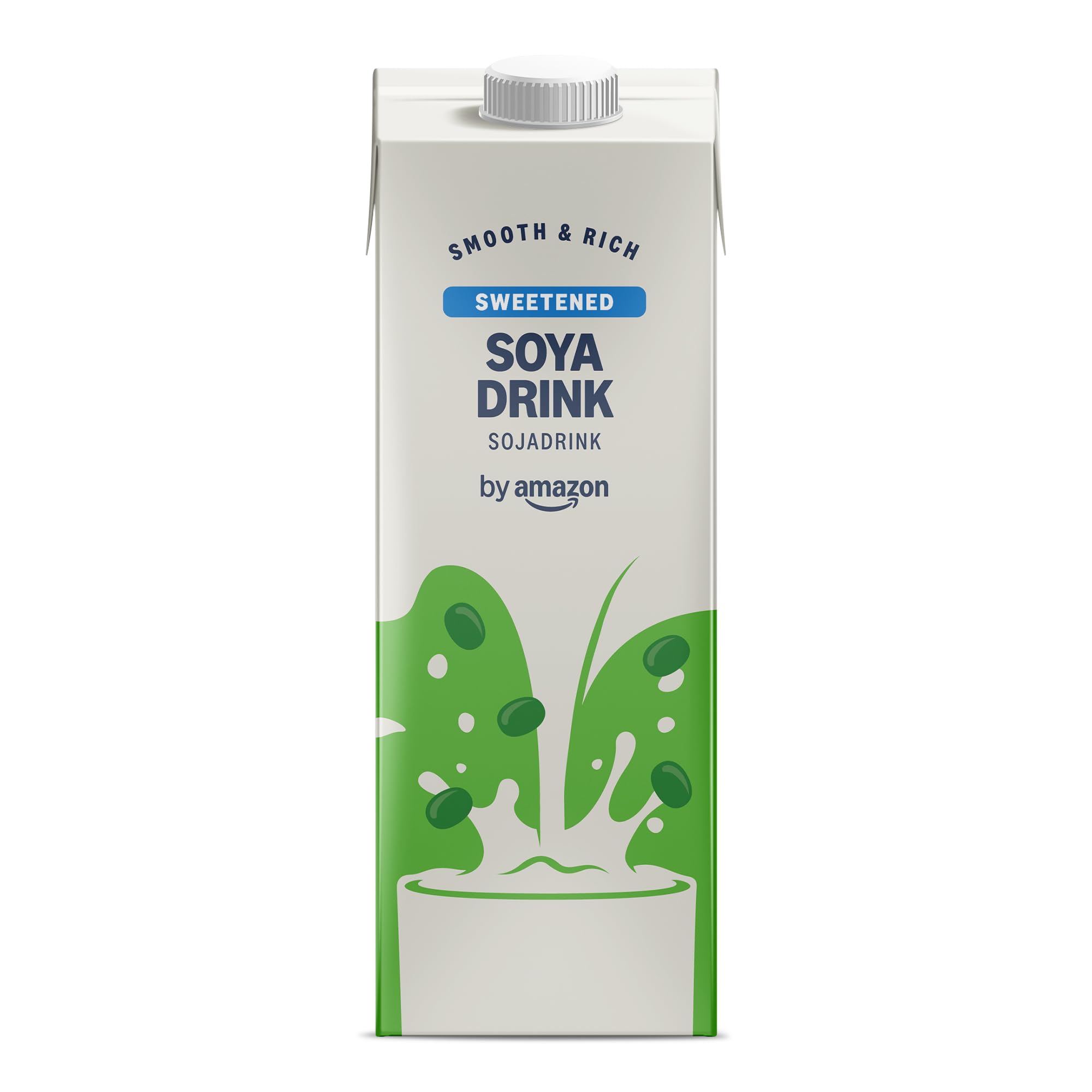 by Amazon Con Azúcar Bebida De Soja, 6 x 1L