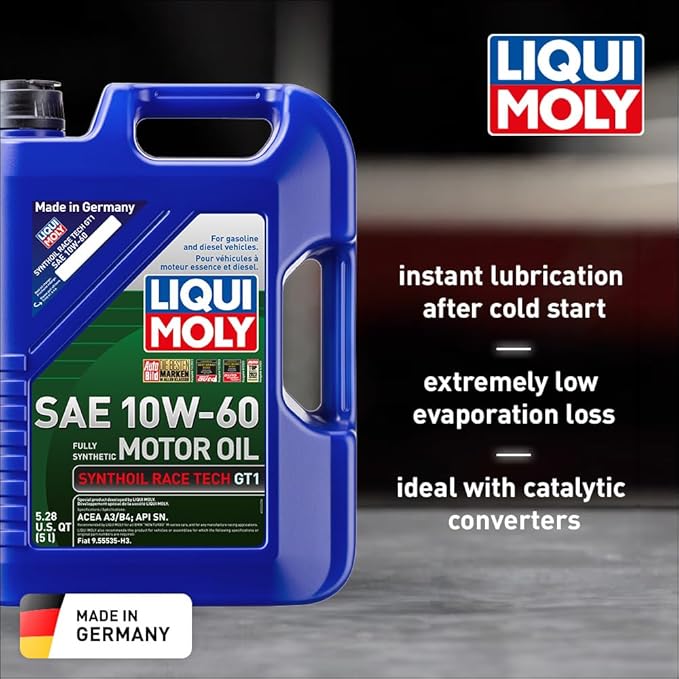 LIQUI MOLY Synthoil Race Tech GT1 SAE 10W-60 5L Aceite Motor miniatura 2