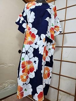 浴衣リメイクワンピース、リップル浴衣よりティアードワンピース 浴衣リメイクワンピース、リップル浴衣よりティアードワンピース