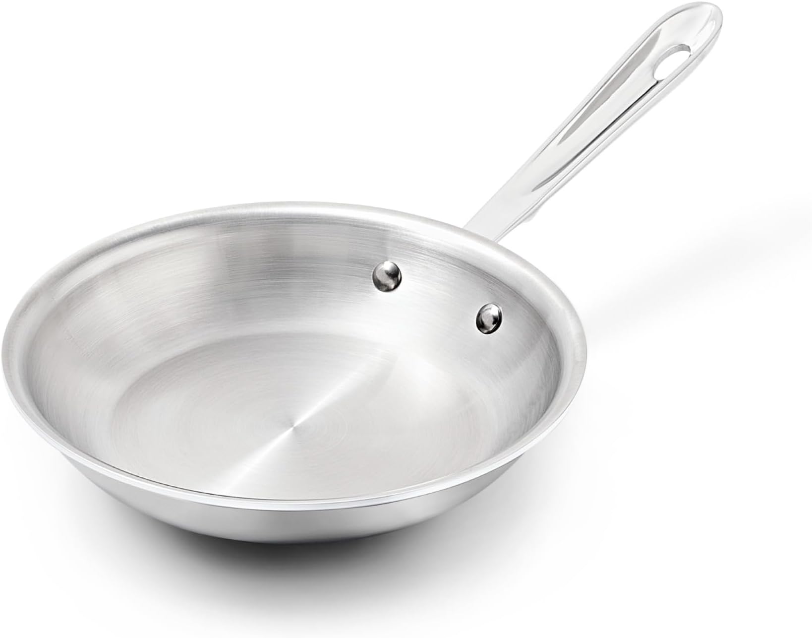 All-Clad 4108 Stainless Steel Tri-Ply Bonded Dishwasher Safe Fry Pan / Cookware, 8-Inch, Silver