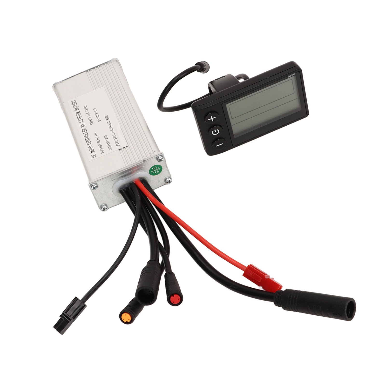 Generic Zestaw Wodoodpornego Wyświetlacza Sterownika Silnika Elektrycznego 22A do Samodzielnego Montażu Rowerów Elektrycznych i Skuterów Metal ABS