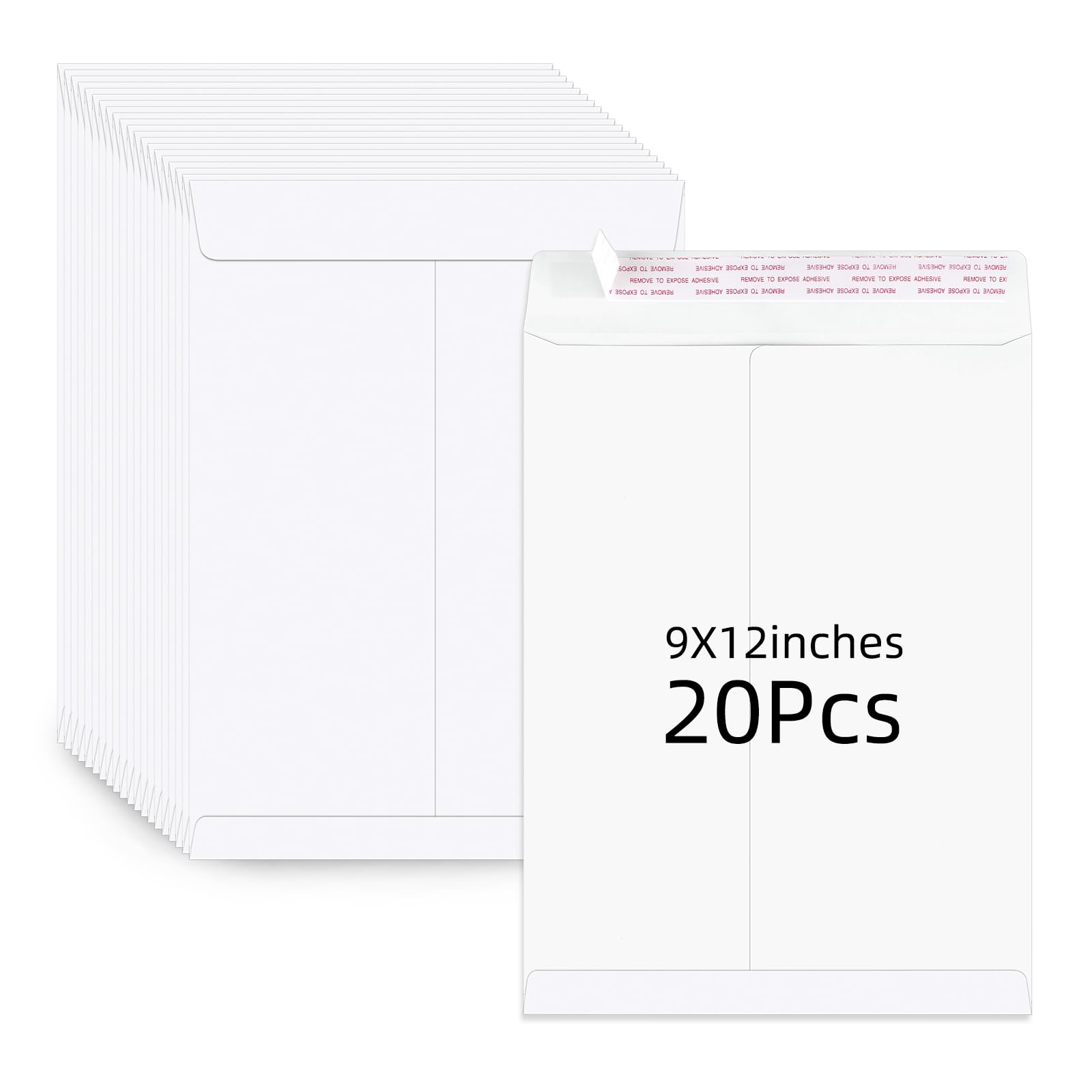 Buste postali autosigillanti 22,7 x 30,5 cm, bianche, 12,7 kg, per ufficio e casa