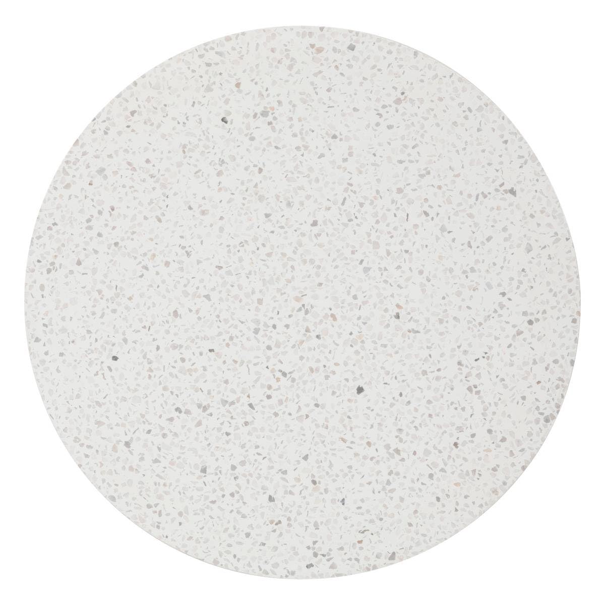 Hespéride - Lemindo Beige Runder Gartentisch - 50 x 53 cm - Eukalyptus - Gartenmöbel für Terrasse, Balkon, Patio