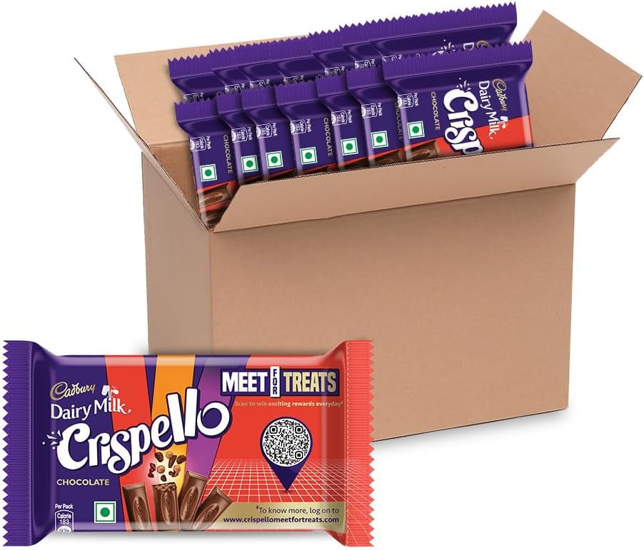 Dairy Milk Crispello Chocolate Bar, 35 g - Pack of 15
