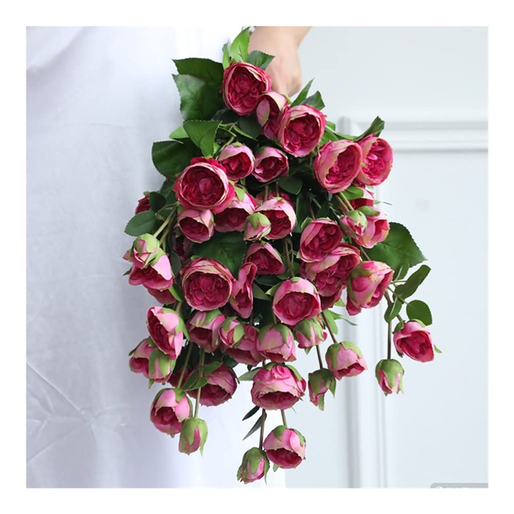 XDLEDMKIZ Bright Artificial Flowers, Simulation Dahlia Bouquet, Fake Flowers for Wedding Bridal Shower Home Garden Decorations