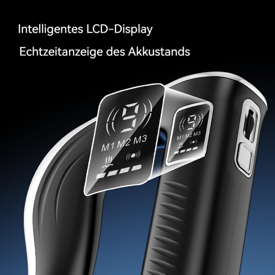 Vespera Sculpt & Firm, Elektrisches Körpermassagegerät mit 9 Intensitätsstufen, Tiefenmassage, Multifrequenz-Vibration, Ergonomisches Design für Schulter, Rücken und Oberschenkel (Schwarz)