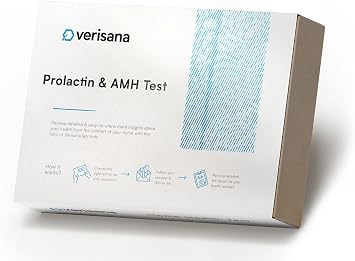 Prolactin & AMH Test for Women Essential Hormone Assessment for Reproductive Health At-Home Testing Kit Analysis by CLIA-Certified Lab Verisana
