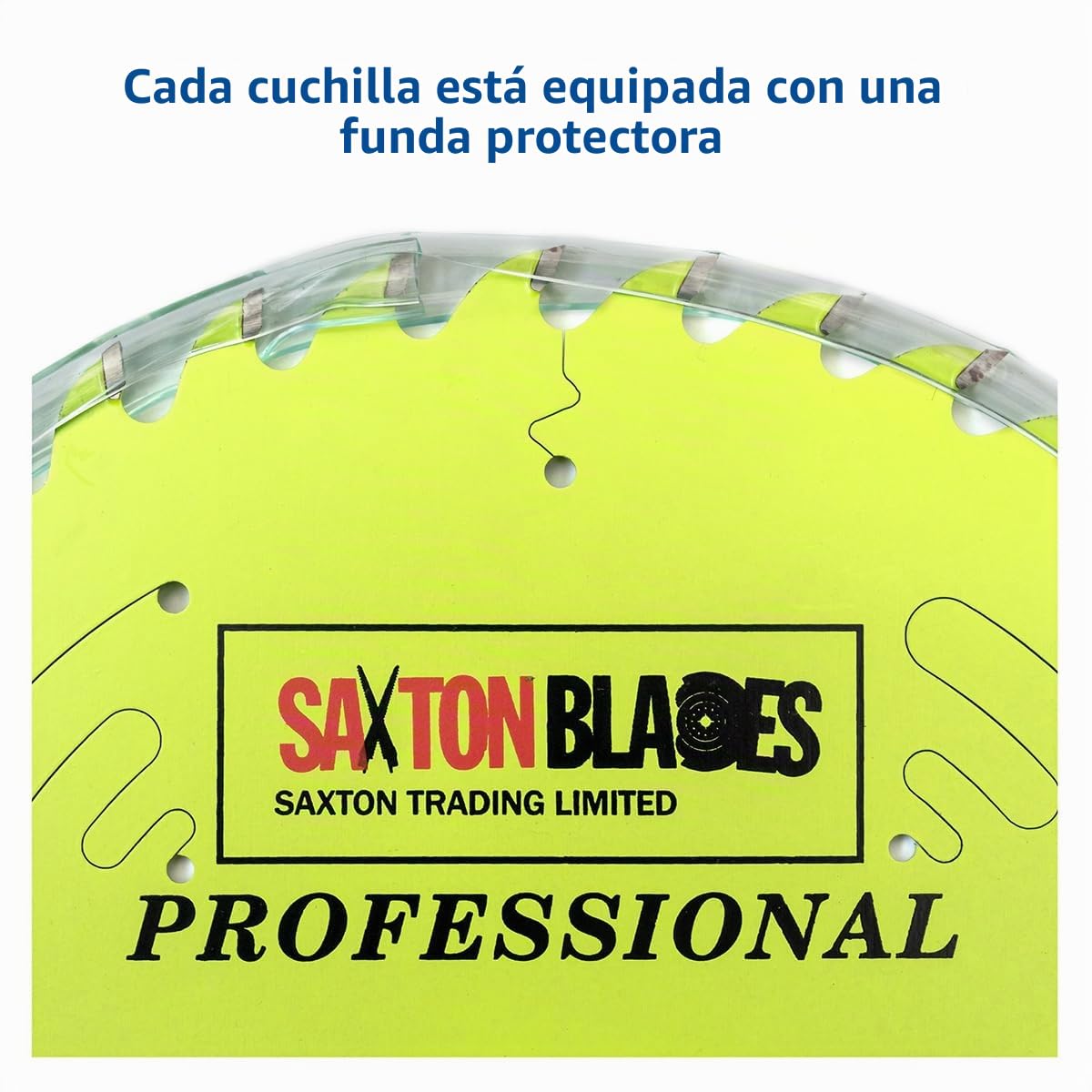 TCT25560TPRO Saxton Professional Range TCT - Hoja de sierra circular de 255 mm x 60 T x 30 mm, orificio de 16, 20, 25, 25,4 mm, anillos de reducción compatibles con Evolution Bosch Makita Dewalt, etc