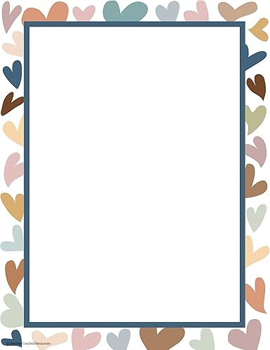 Teacher Created Resources Papel de computadora Everyone is Welcome Hearts, 50 hojas